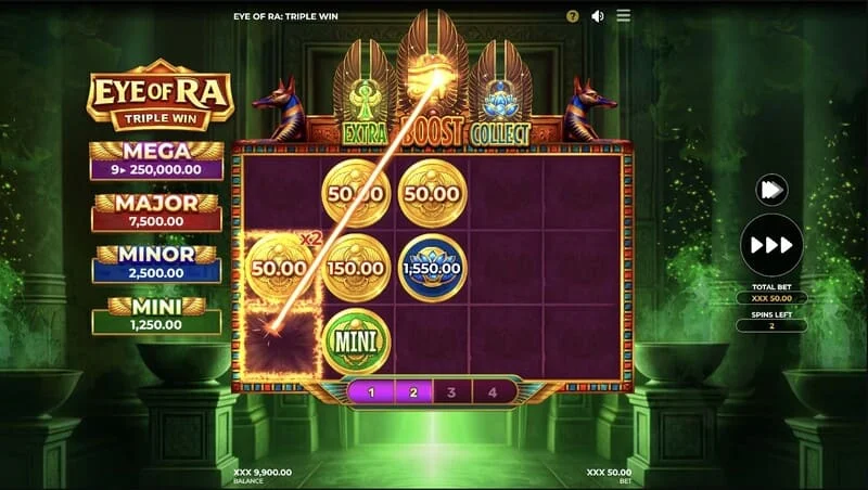 Eye of Ra Triple Win – velká výplata za řadu po sbírání truhel